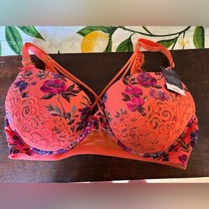 NWT Lane Bryant/ Cacique Boost Plunge front close bra 42d